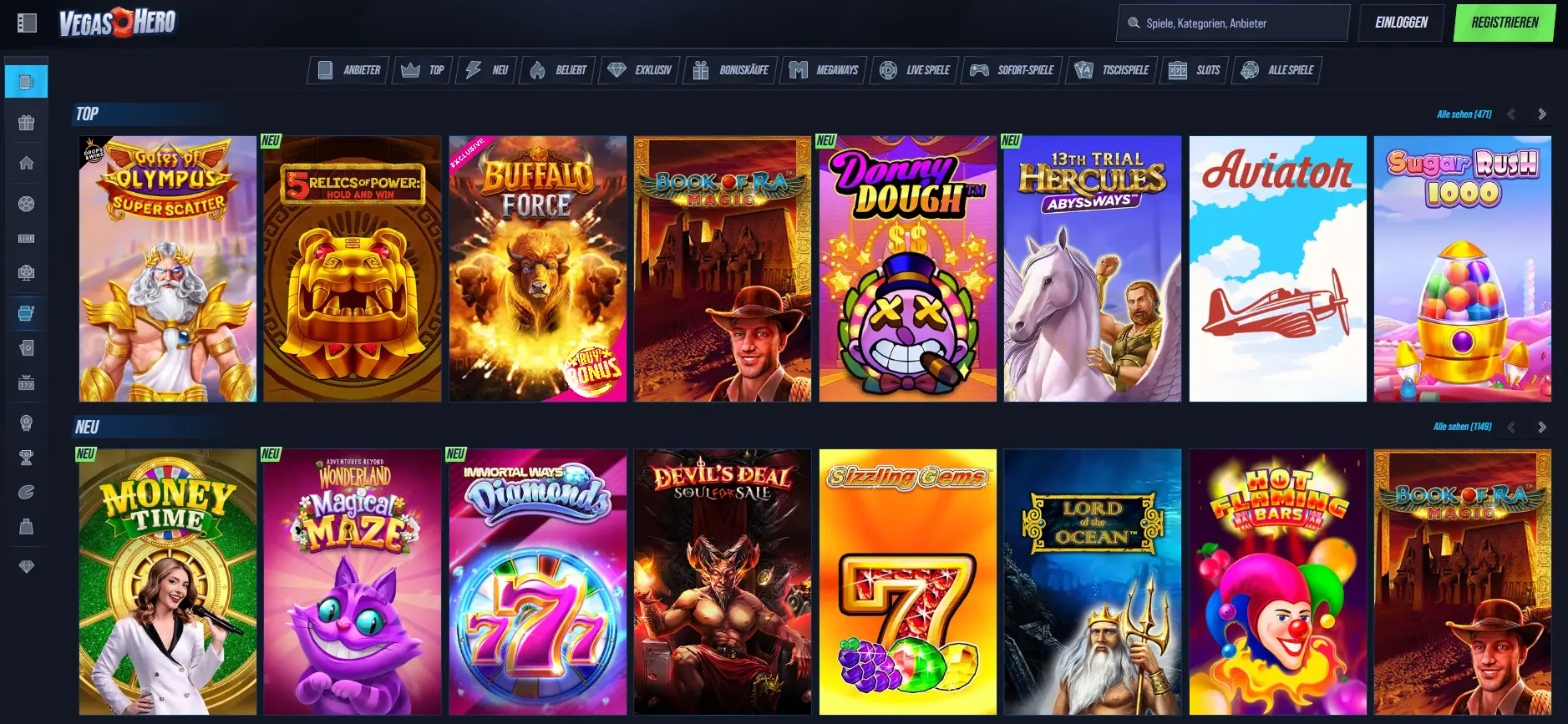 Spiele in online casinos ohne OASIS